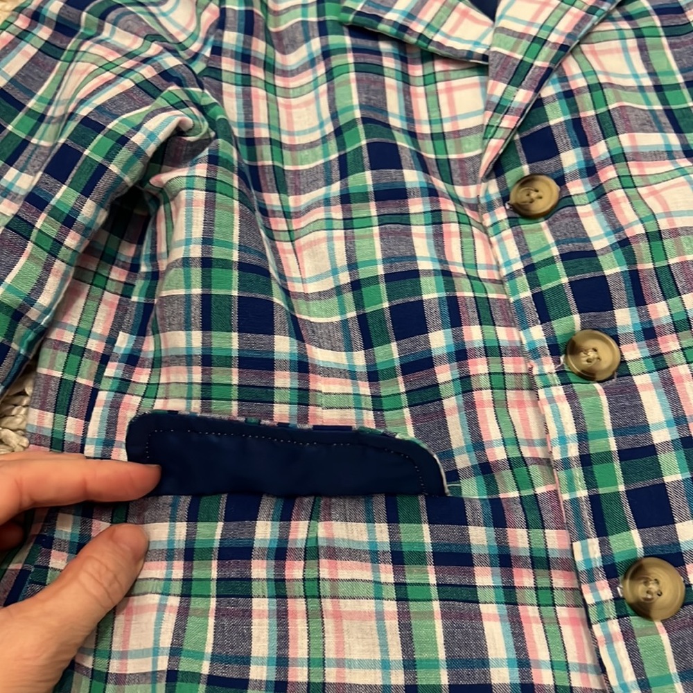 Boys Plaid Dress Jacket Blazer - Picture 5 of 6
